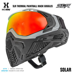 HK Army SLR Thermal Paintball Mask Goggles - Solar (Silver/Black) - Scorch Thermal Lens HK Army