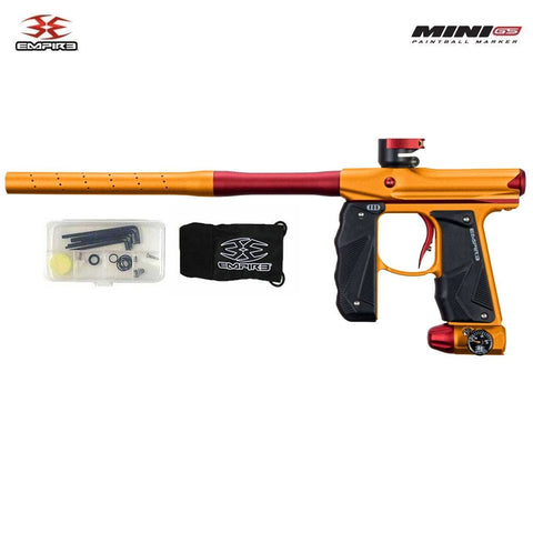 Image of Empire Mini GS Automatic Paintball Gun - Dust Orange / Dust Red 2-pc Barrel Empire