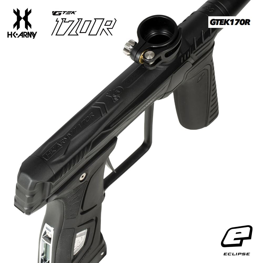 HK Army Custom Designed and Machined Planet Eclipse GTEK 170R Paintball Gun Marker - Onyx HK Army