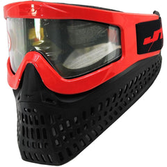 JT Proflex X Thermal Paintball Mask Protective Goggle w/ Quick Change Frame System - Red / All Black Lower JT Paintball