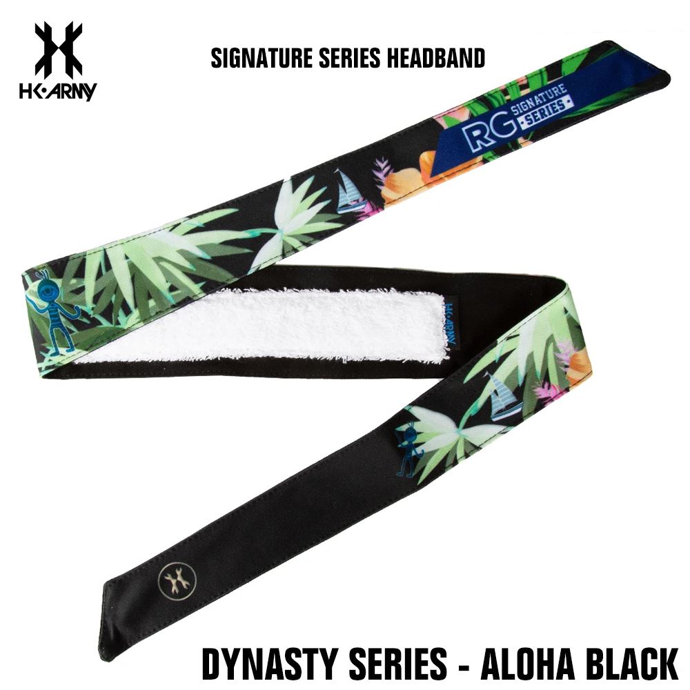 HK Army Paintball Headband - Signature Dynasty Series - Aloha Black HK Army