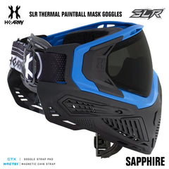 HK Army SLR Thermal Paintball Mask Goggles - Sapphire (Blue/Black/Black) - Arctic Thermal Lens HK Army