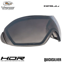 V-Force Grill Paintball Mask Replacement Anti-Fog HDR Thermal Lens - Quicksilver V-Force