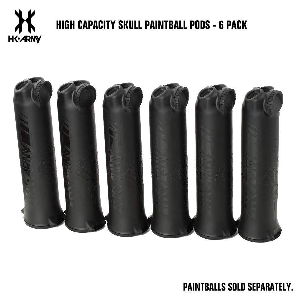 HK Army High Capacity Skull Pods - 6 Pack std config, pod, field ready reloads, for pod packs, equipment view