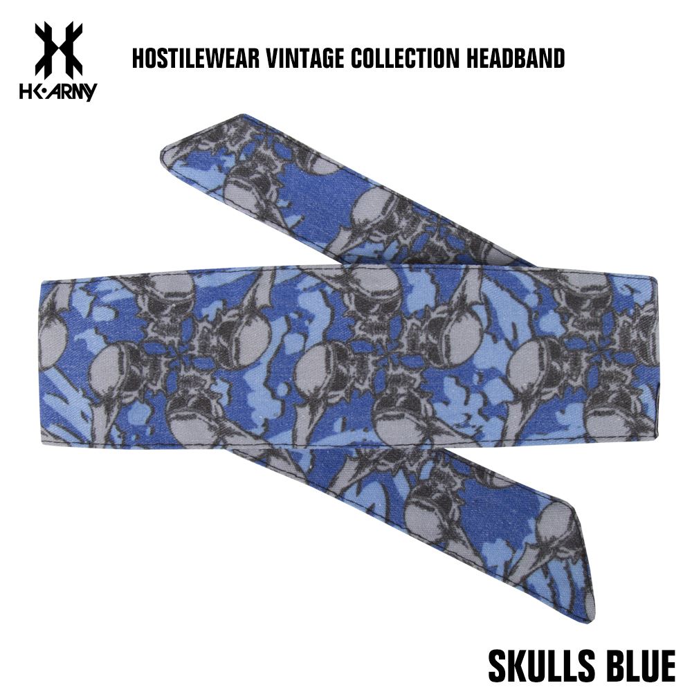 HK Army Paintball Hostilewear Headband - Skulls Blue HK Army