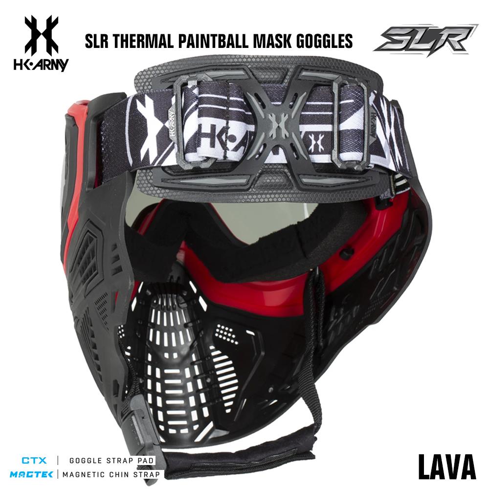 HK Army SLR Thermal Paintball Mask Goggles - Lava (Red/Black) - Smoke Thermal Lens HK Army