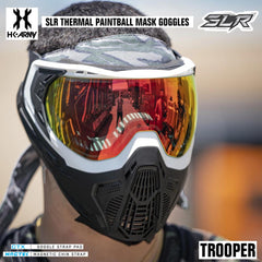 HK Army SLR Thermal Paintball Mask Goggles - Trooper (White/Black/Black) - Scorch Thermal Lens HK Army