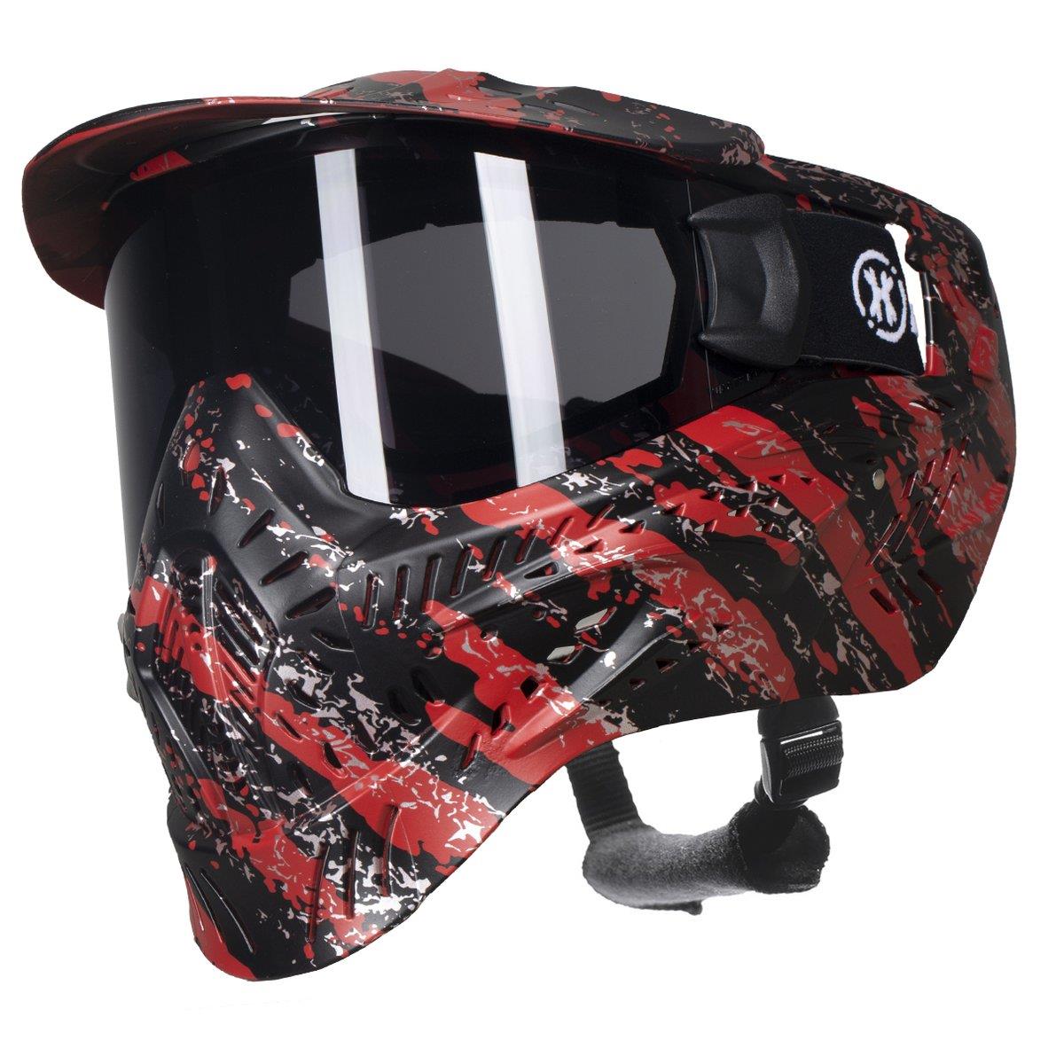 HK Army HSTL Goggle Thermal Dual Paned Paintball Mask - Fracture Black/Red HK Army