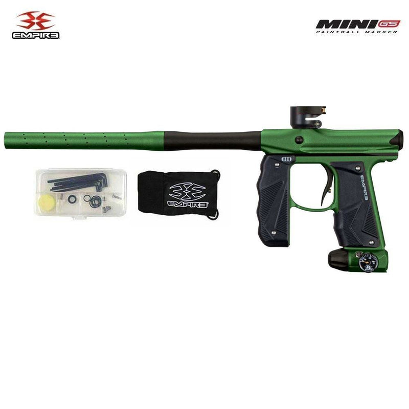Empire Mini GS Paintball Gun - Dust Green / Dust Brown 2-pc Barrel Empire