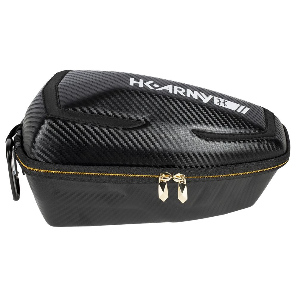 HK Army EXO Loader Case – Hard Shell Hopper Case Carbon std config, hopper loader, fast feeding, for tournament, rear angle