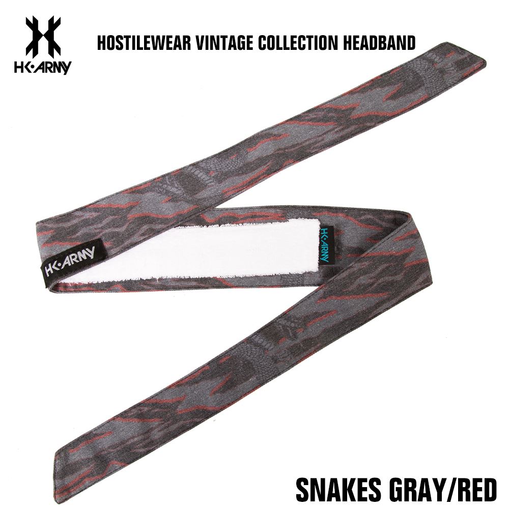 HK Army Paintball Hostilewear Headband - Snakes Grey/Red HK Army