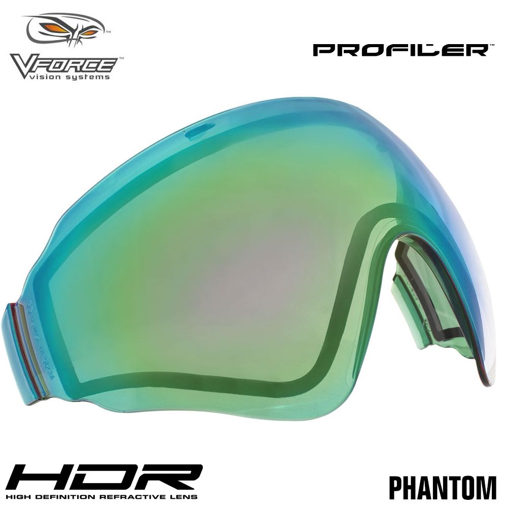 V-Force Profiler Paintball Mask Replacement Anti-Fog HDR Thermal Lens - Phantom V-Force