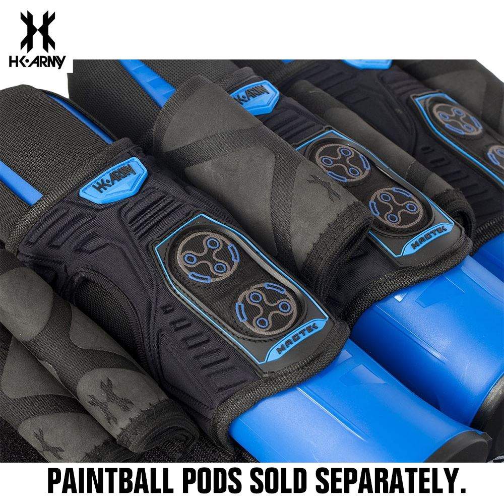HK Army Magtek Paintball Harness Pod Pack - Black / Blue -3+2 | 4+3 | 5+4 HK Army
