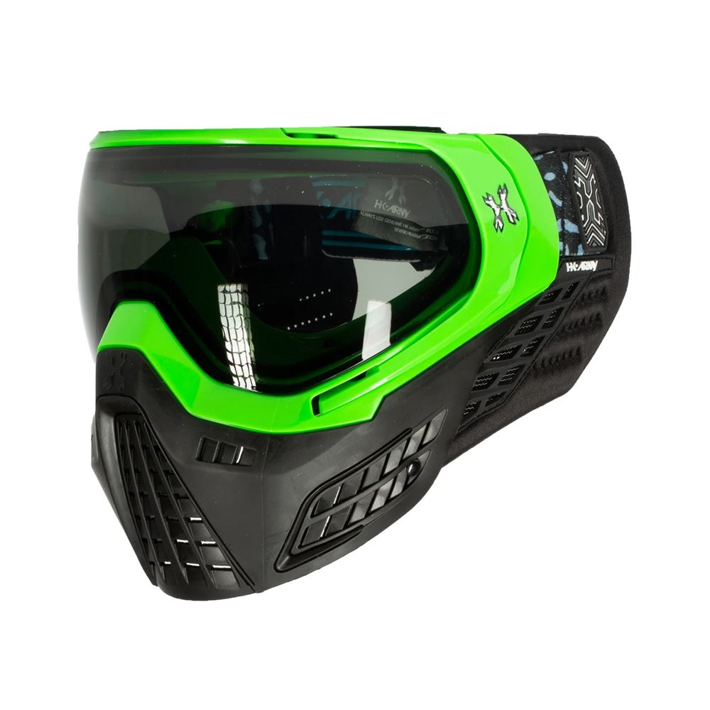 HK Army KLR Thermal Paintball Mask - Blackout Neon Green HK Army
