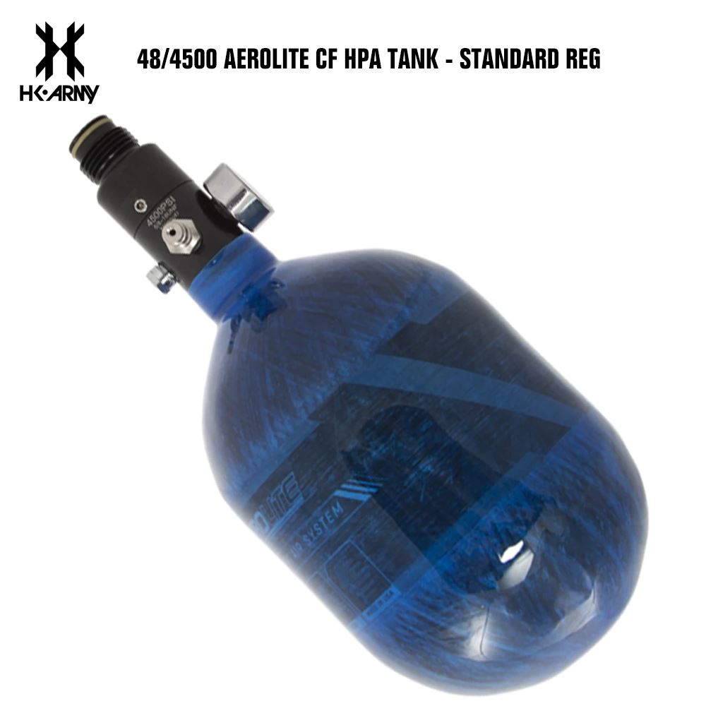 HK Army 48/4500 AEROLITE Compressed Air HPA Paintball Tank - Blue HK Army