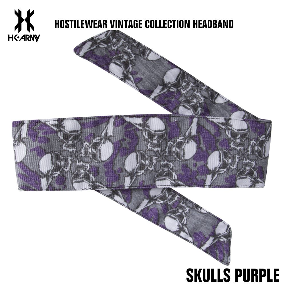 HK Army Paintball Hostilewear Headband - Skulls Purple HK Army