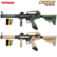 Tippmann Cronus Tactical Semi Auto Gun Marker (.68 Cal) Olive color, marker, accurate marker control, for woodsball play, hero view