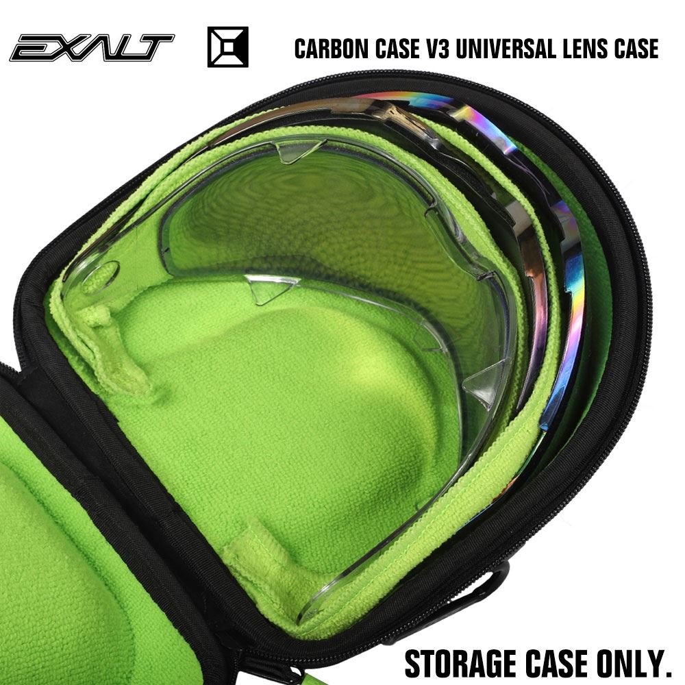 Exalt Paintball Universal Goggle Mask Lens Microfiber Travel Case V3 - Black Exalt