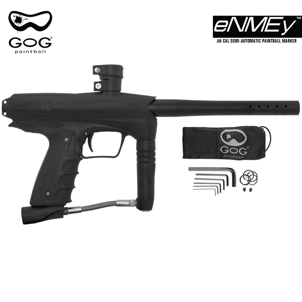 GoG eNMEy Gen2 .68 Caliber Paintball Gun Marker - Black Gog Paintball