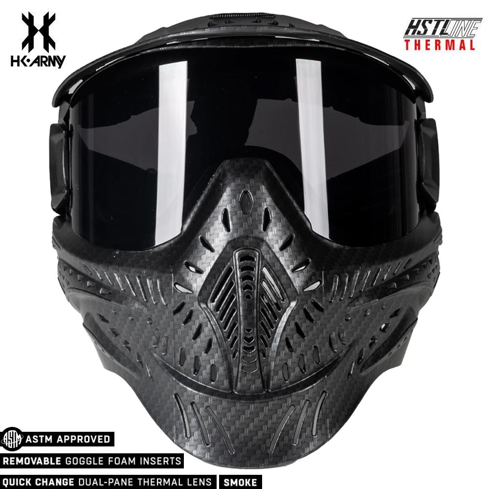 HK Army HSTL Goggle Thermal Dual Paned Paintball Mask - Carbon Fiber HK Army