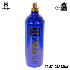 HK Army 20oz Aluminum CO2 Paintball Tank - Blue HK Army