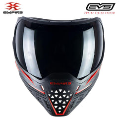 Empire EVS Thermal Paintball Mask - Black / Red - Ninja & Clear Thermal Lenses Empire
