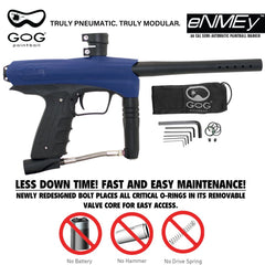 GoG eNMEy Gen2 .68 Caliber Paintball Gun Marker - Blue Gog Paintball