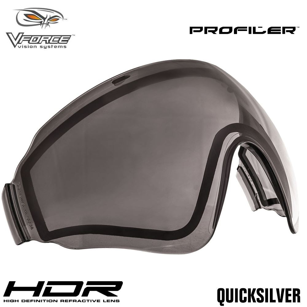 V-Force Profiler Paintball Mask Replacement Anti-Fog HDR Thermal Lens - Quicksilver V-Force