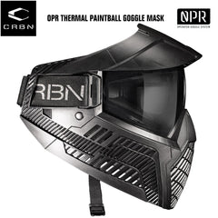Carbon OPR Thermal Paintball Goggles Mask - Black Carbon Paintball