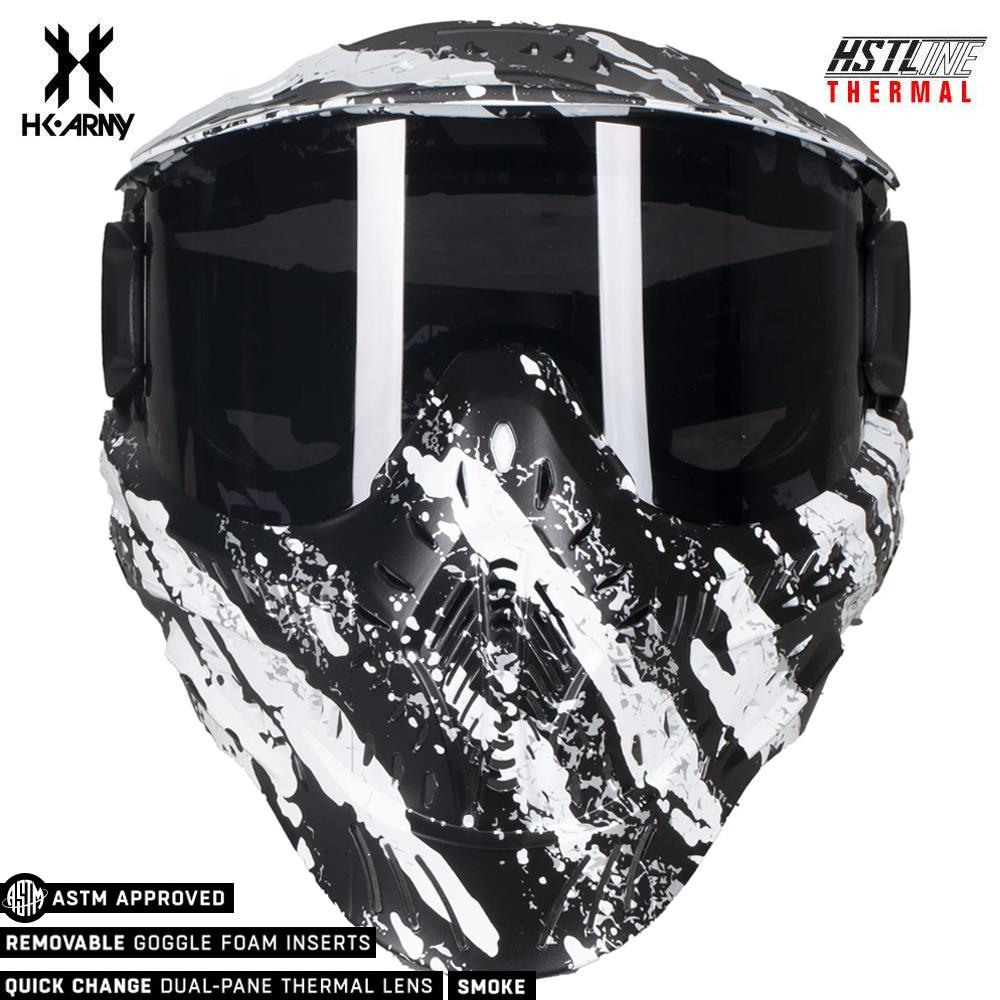 HK Army HSTL Goggle Thermal Dual Paned Paintball Mask - Fracture Black/White HK Army