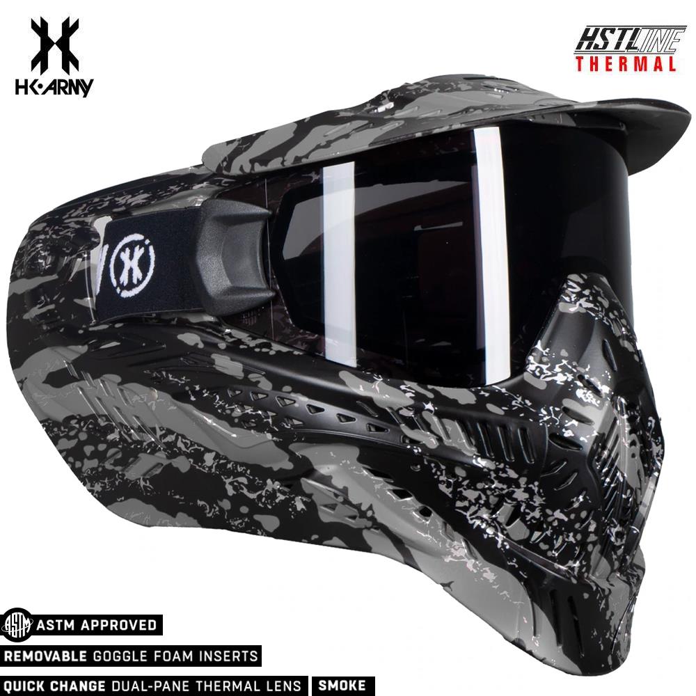 HK Army HSTL Goggle Thermal Dual Paned Paintball Mask - Fracture Black/Grey HK Army