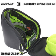 Exalt Carbon Universal Paintball Goggle Mask Microfiber Travel Case V3 - Black Exalt
