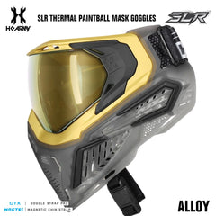 HK Army SLR Thermal Paintball Mask Goggles - Alloy (Gold/Black/Smoke) - Prestige Gold Thermal Lens HK Army