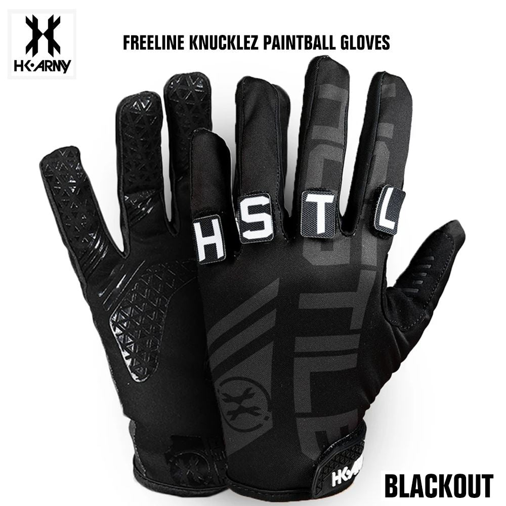 HK Army Freeline Knucklez Paintball Gloves - Blackout HK Army