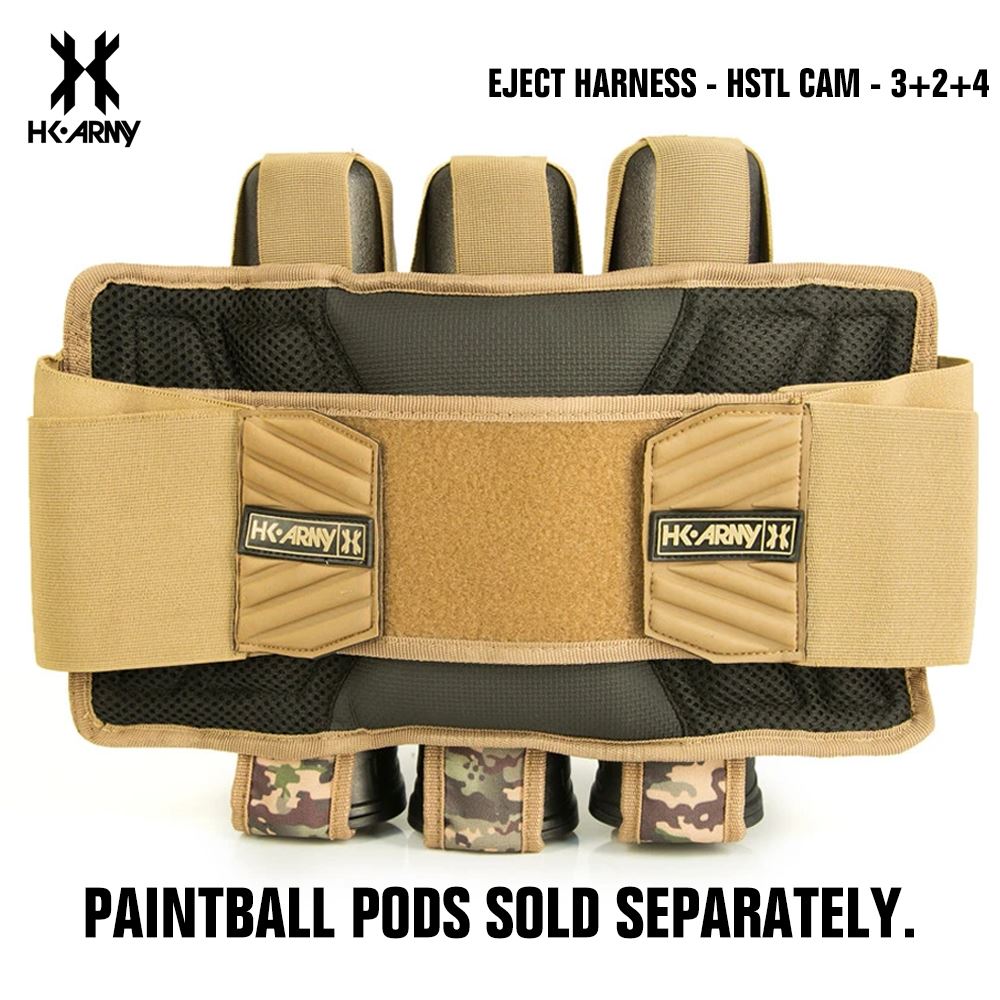 HK Army 3+2 | 4+3 | 5+4 Eject Paintball Harness Pod Pack - HSTL Cam HK Army