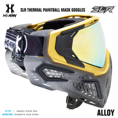 HK Army SLR Thermal Paintball Mask Goggles - Alloy (Gold/Black/Smoke) - Prestige Gold Thermal Lens HK Army