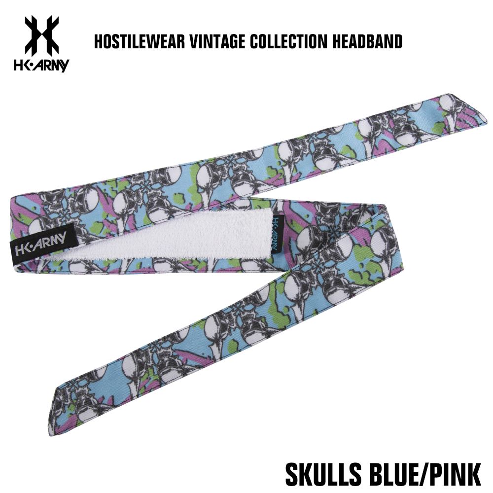 HK Army Paintball Hostilewear Headband - Skulls Blue/Pink HK Army