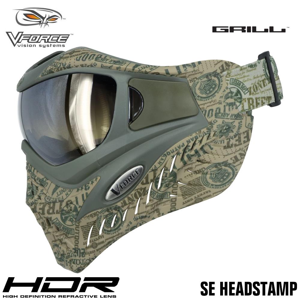 V-Force Grill Thermal Paintball Mask Goggles - SE Headstamp V-Force