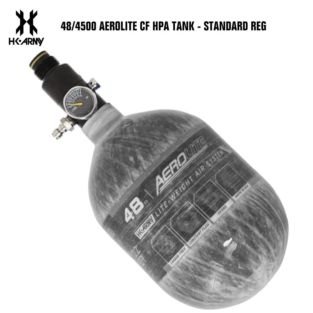 HK Army 48/4500 AEROLITE Compressed Air HPA Paintball Tank - Clear HK Army