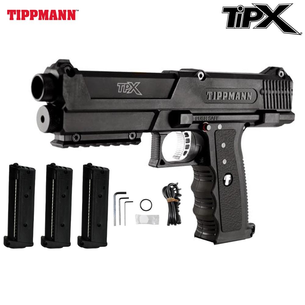 Tippmann TiPX Deluxe Paintball Pistol Kit - Black Tippmann
