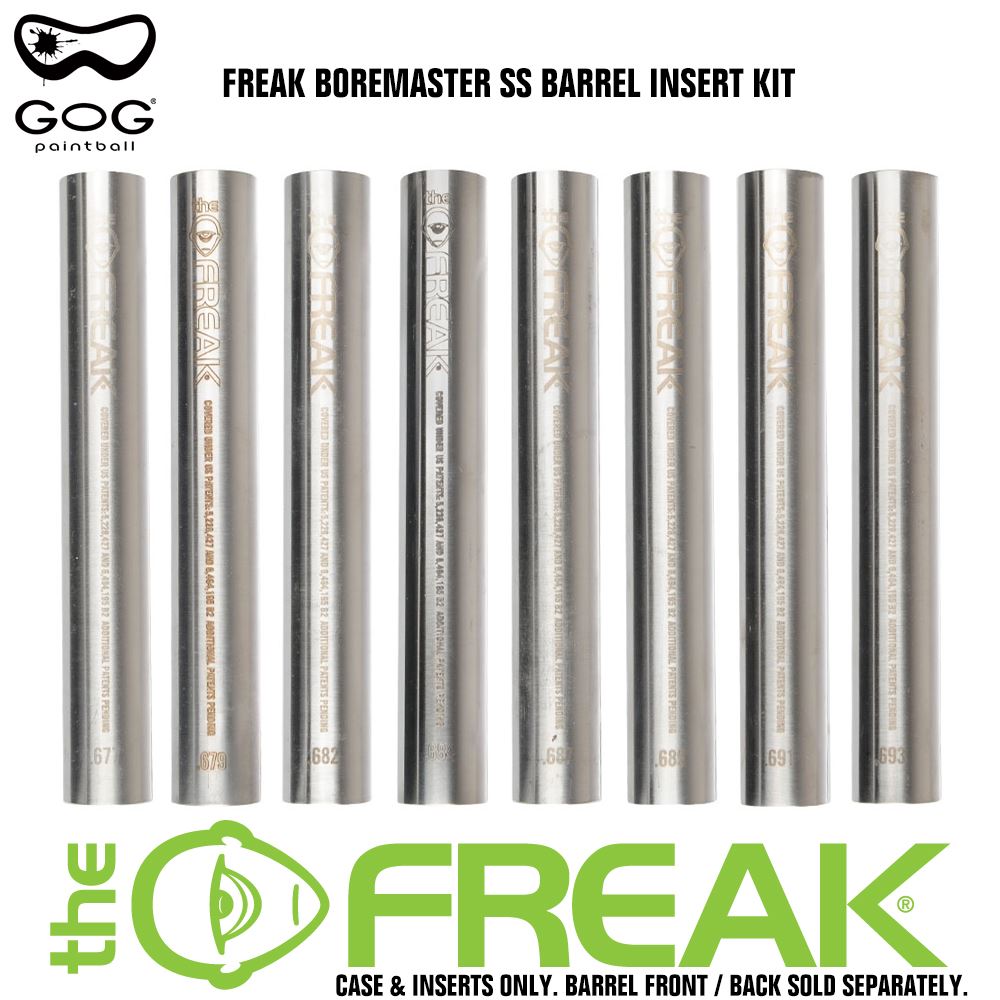 GoG Freak Boremaster Paintball Barrel Insert Kit - Stainless Steel GoG