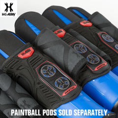 HK Army Magtek Paintball Harness Pod Pack - Black / Red -3+2 | 4+3 | 5+4 HK Army