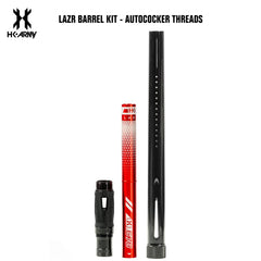 HK Army LAZR Paintball Barrel Kit - Autococker - Polish Black / Colored Inserts HK Army