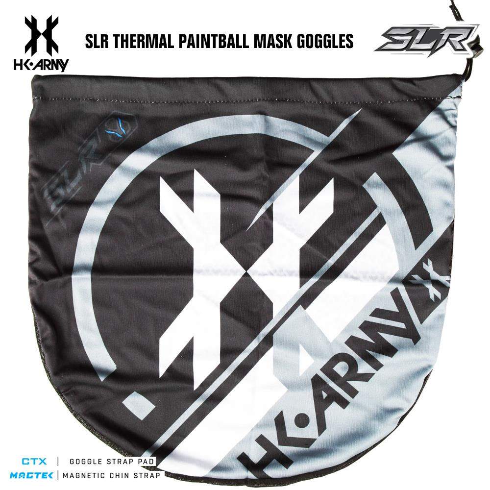 HK Army SLR Thermal Paintball Mask Goggles - Tsunami (Black/Black/Black) - Arctic Thermal Lens HK Army