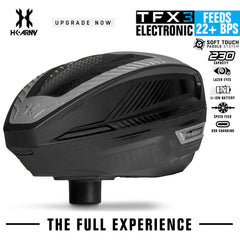HK Army TFX 3.0 Electronic Paintball Loader - 22+ BPS - Black/Grey HK Army
