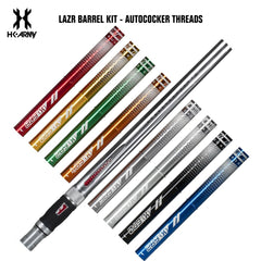 HK Army LAZR Paintball Barrel Kit - Autococker - Dust Pewter / Colored Inserts HK Army