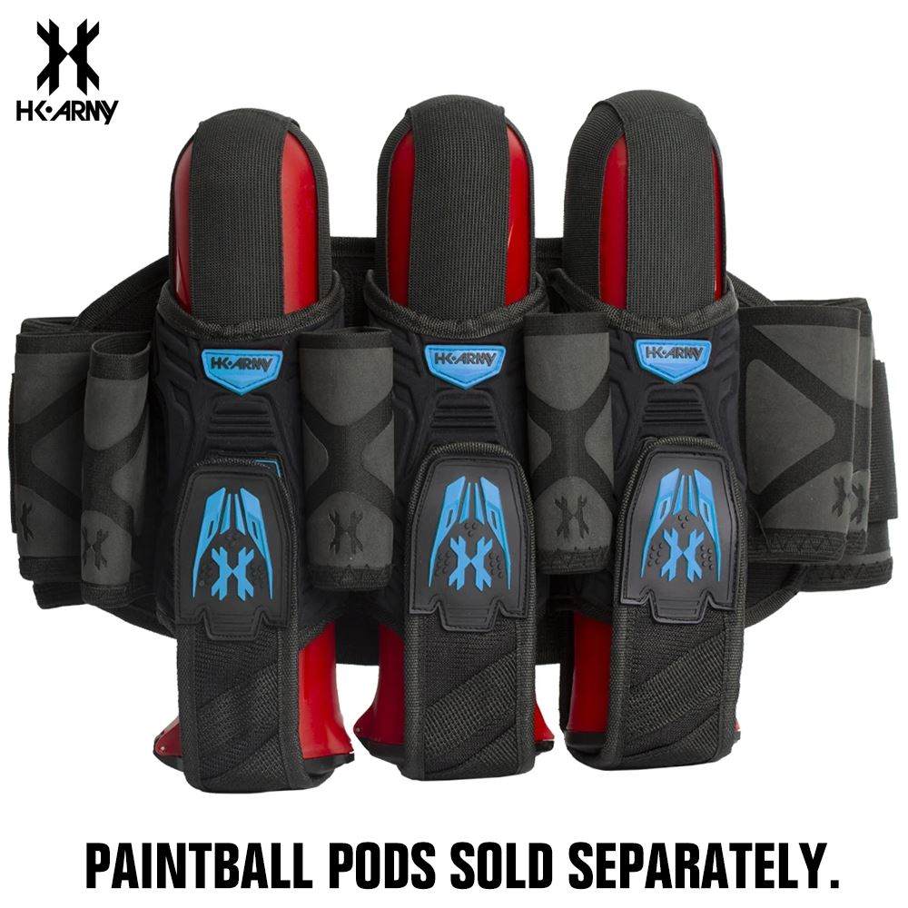 HK Army Magtek Paintball Harness Pod Pack - Black / Blue -3+2 | 4+3 | 5+4 HK Army