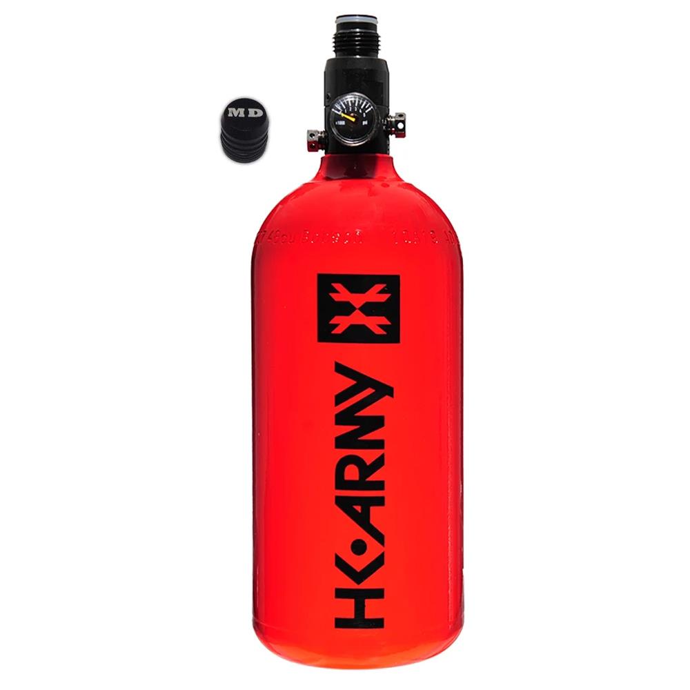HK Army 48/3000 Aluminum Compressed Air HPA Paintball Tank - Red HK Army