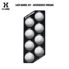 HK Army LAZR Paintball Barrel Kit - Autococker - Polish Black / Black Inserts HK Army