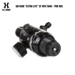 HK Army Hex 68/4500 Extra Lite Carbon Fiber Compressed Air HPA Paintball Tank - V2 Pro Reg - Gold/Black HK Army